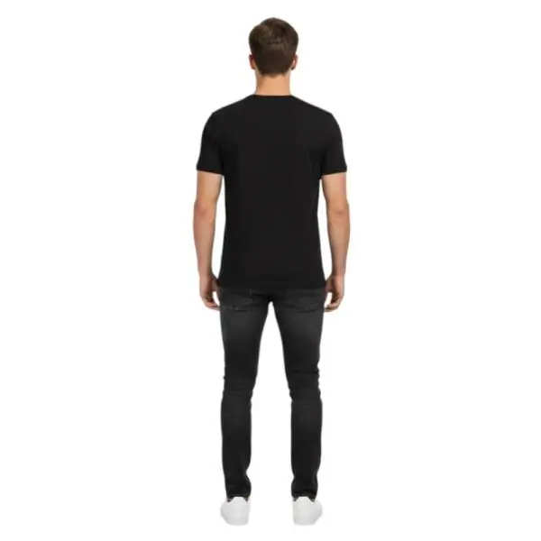 Cavalli Class - Ανδρική Μπλούζα T-Shirt Κοντομάνικη Regular Fit QXO03AJD003-05051 Μαύρο QXO03AJD003-05051
