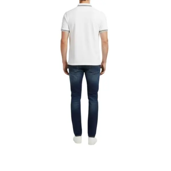 Cavalli Class - Ανδρική Μπλούζα Κοντομάνικη Polo QXT64SKB002-00053 Λευκή QXT64SKB002-00053