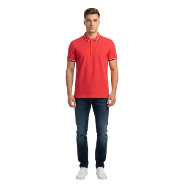 Cavalli Class - Ανδρικό Polo T-shirt QXT64TKB002-02000 Κόκκινο