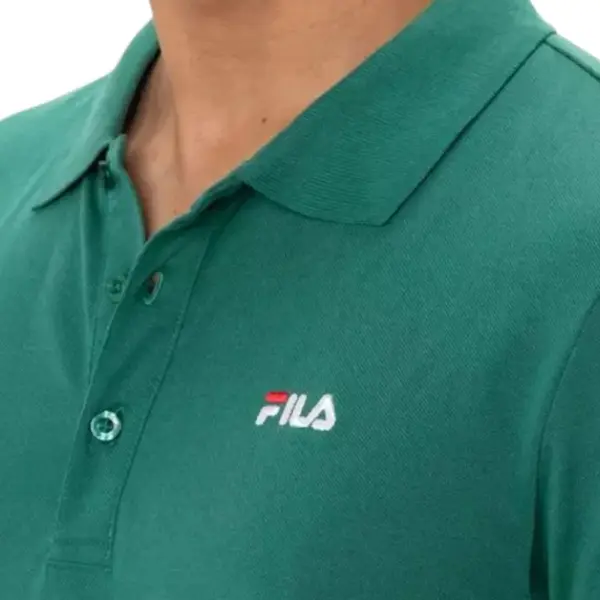 Fila - Ανδρικό Polo T-shirt Slim Fit FAM0717-60084 Πράσινο FAM0717-60084