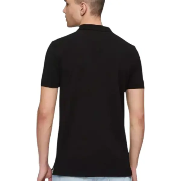 Fila - Ανδρικό Polo T-shirt Slim Fit FAM0717-80010 Μαύρο FAM0717-80010