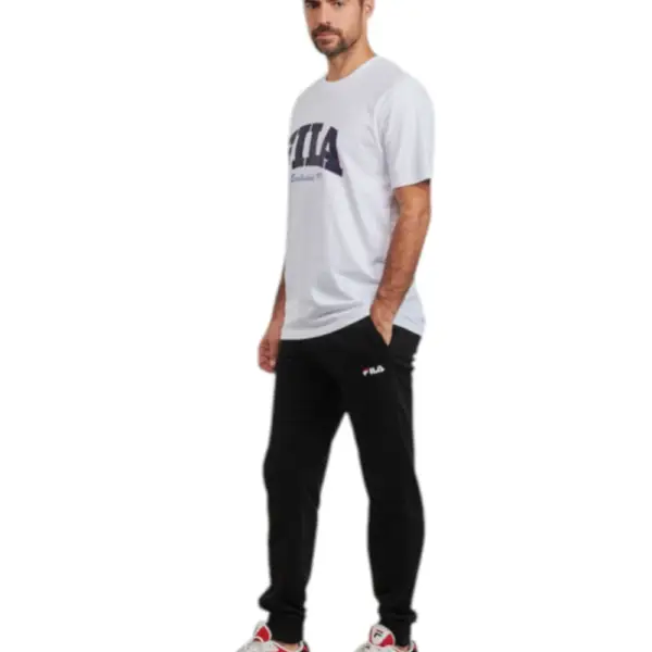 Fila - Ανδρικό T-shirt Lanaken Regular Fit FAM0882-10001 Λευκό FAM0882-10001