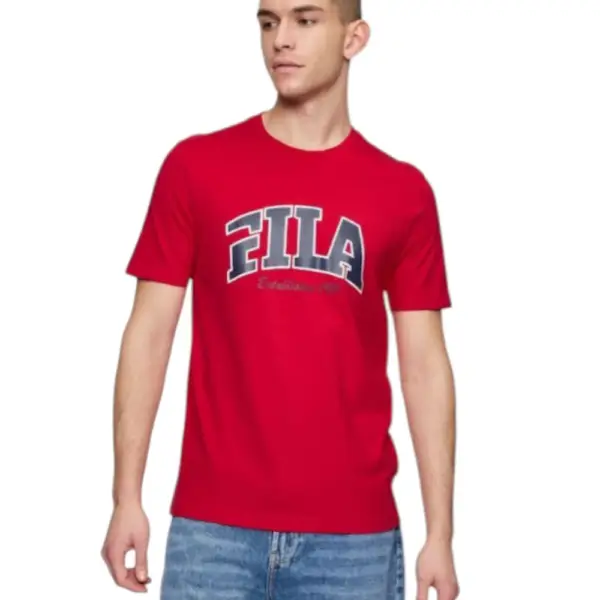 Fila - Ανδρικό T-shirt Lanaken Regular Fit FAM0882-30002 Κόκκινο