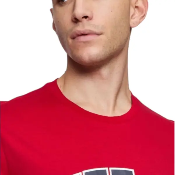 Fila - Ανδρικό T-shirt Lanaken Regular Fit FAM0882-30002 Κόκκινο FAM0882-30002