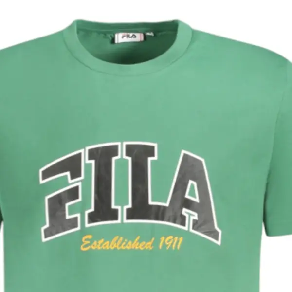 Fila - Ανδρικό T-shirt Lanaken Regular Fit FAM0882-60084 Πράσινο FAM0882-60084