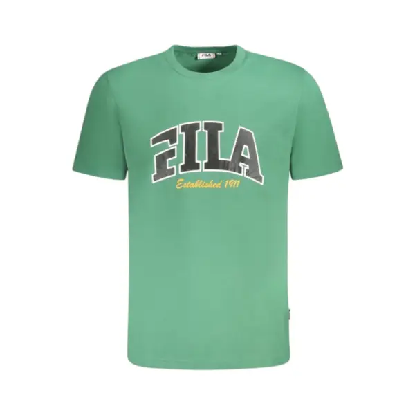 Fila - Ανδρικό T-shirt Lanaken Regular Fit FAM0882-60084 Πράσινο