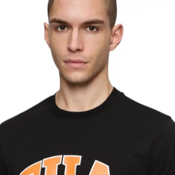 Fila - Ανδρικό T-shirt Lanaken Regular Fit FAM0882-80010 Μαύρο FAM0882-80010