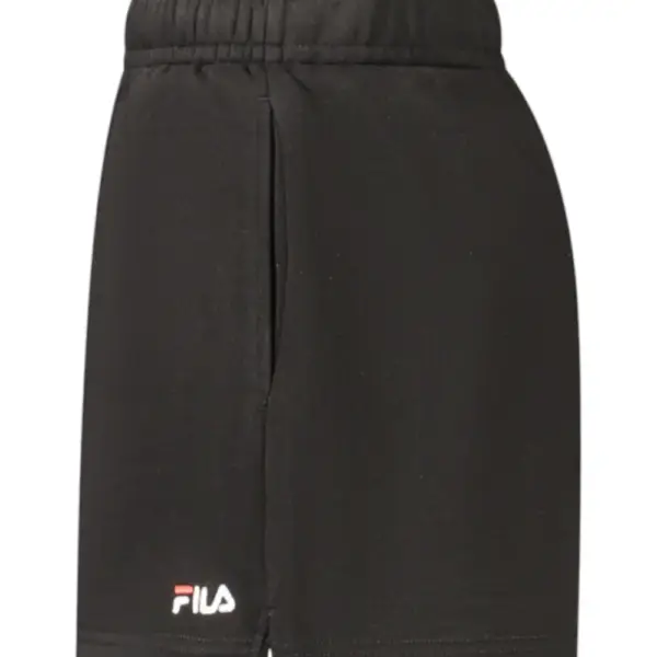 Fila - Γυναικείο Σορτς Βαμβακερό High Waisted FAW1057-80010 Μαύρο FAW1057-80010