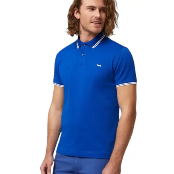 Harmont & Blaine - Ανδρική Μπλούζα Κοντομάνικη Polo LNL010021148-854  Μπλε