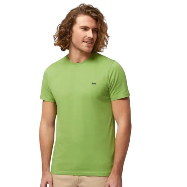 Harmont & Blaine - Ανδρικό T-shirt Κοντομάνικο Slim Fit INL001021223-600 Πράσινο INL001021223-600