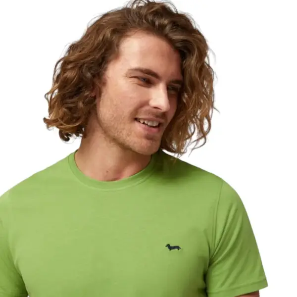 Harmont & Blaine - Ανδρικό T-shirt Κοντομάνικο Slim Fit INL001021223-600 Πράσινο INL001021223-600