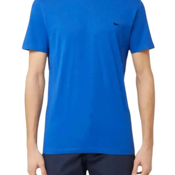 Harmont & Blaine - Ανδρικό T-shirt Κοντομάνικο Slim Fit INL001021223-854 Μπλε Ναυτικό