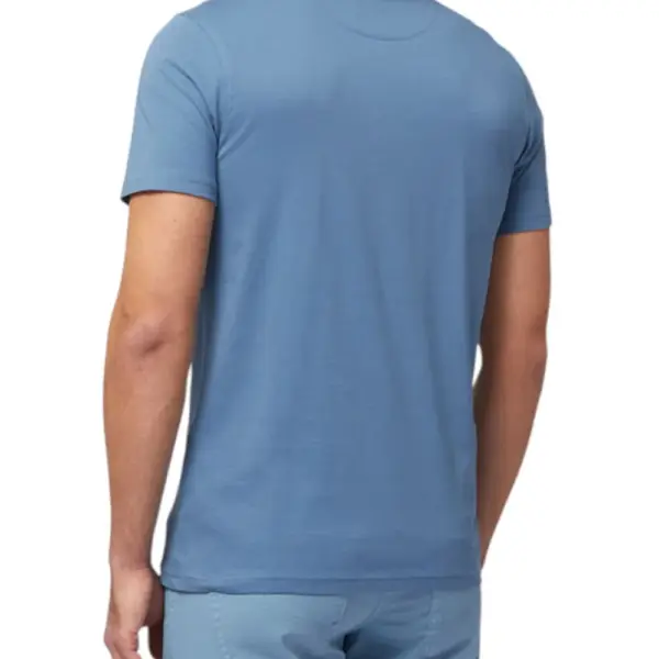 Harmont & Blaine - Ανδρικό T-shirt Κοντομάνικο Slim Fit INL001021223-856 Μπλε INL001021223-856
