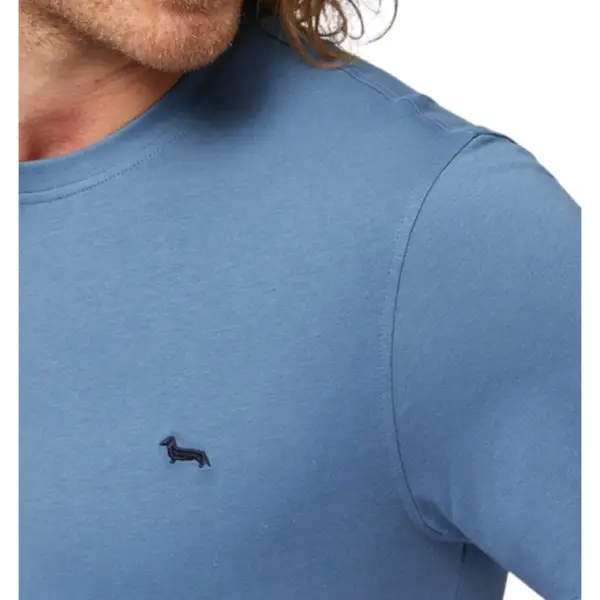 Harmont & Blaine - Ανδρικό T-shirt Κοντομάνικο Slim Fit INL001021223-856 Μπλε INL001021223-856