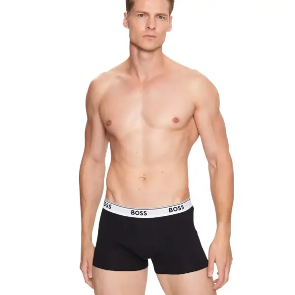 Hugo Boss - Ανδρικά Μποξεράκια Power Bodywear 3Pack 50475274-994 Μαύρο 50475274-994