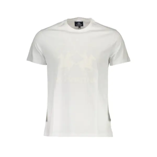 La Martina - Ανδρικό T-Shirt Slim Fit XMR005-JS206-00001 Λευκό