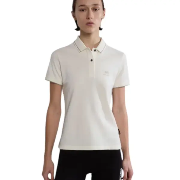 Napapijri -T-Shirt E-Nina Slim Fit NP0A4H8E-002 Λευκό