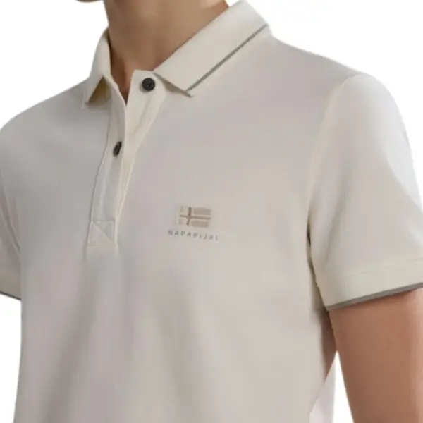 Napapijri -T-Shirt E-Nina Slim Fit NP0A4H8E-002 Λευκό NP0A4H8E-002