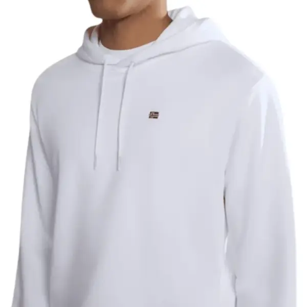 Napapijri - Ανδρικό Φούτερ Balis NP0A4H8A-002 Λευκό NP0A4H8A-002