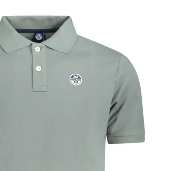 North Sails - Ανδρικό Κοντομάνικο Polo T-Shirt 995011-000-0419 Πράσινο 995011-000-0419