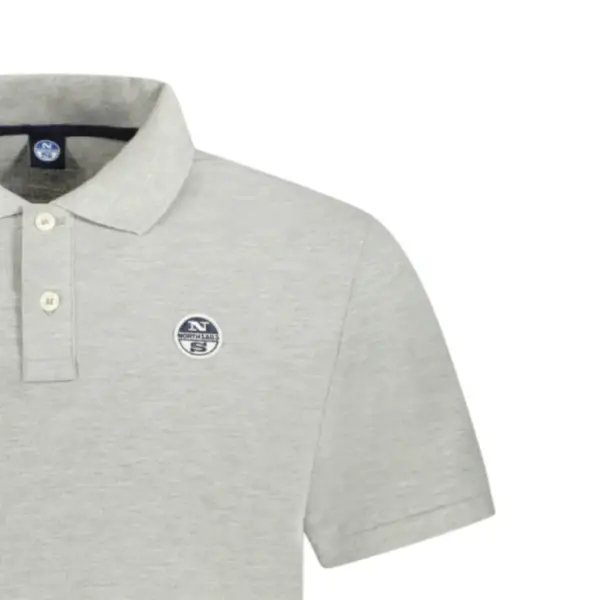 North Sails - Ανδρικό Κοντομάνικο Polo T-Shirt 995011-000-0926 Γκρι 995011-000-0926