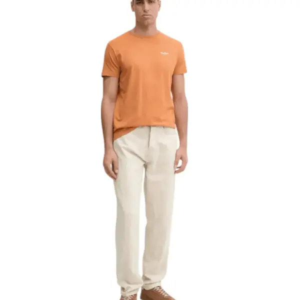 Pepe Jeans - Ανδρικό T-shirt Original Basic 3 N Slim Fit PM508212-166 Πορτοκαλί PM508212-166