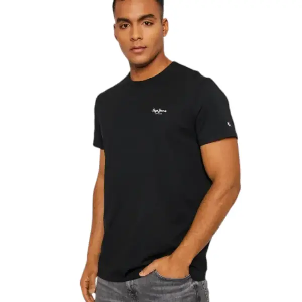 Pepe Jeans - Ανδρικό T-shirt Original Basic 3 N Slim Fit PM508212-999 Μαύρο