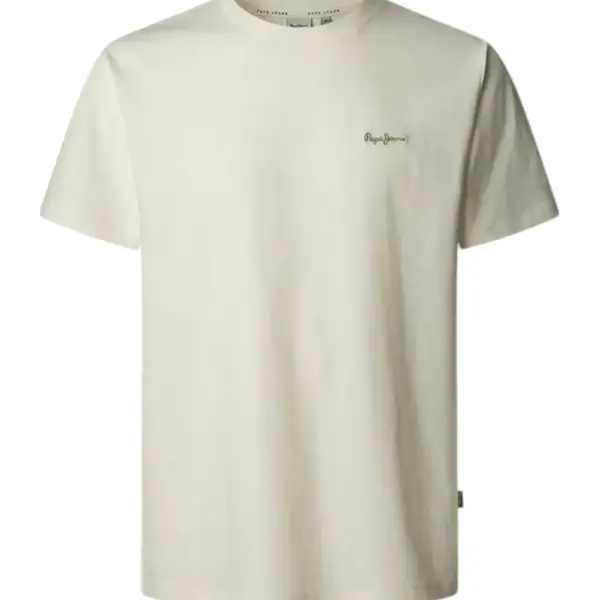 Pepe Jeans - Ανδρικό T-shirt Contrast Connor Regular Fit PM509933-803 Εκρού PM509933-803