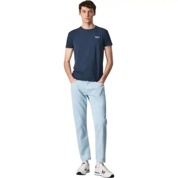 Pepe Jeans - Ανδρικό T-shirt Original Basic 3 N Slim Fit PM508212-594 Μπλε PM508212-594
