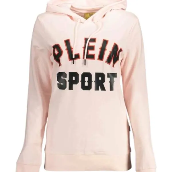 Plein Sport - Γυναικείο Φούτερ με Κουκούλα DFPS206-48 Ροζ DFPS206-48