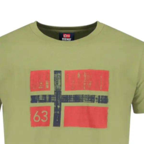 Scuola Nautica Italiana - Ανδρικό T-shirt Κοντομάνικο 846019-MILITY Πράσινο 846019-MILITY