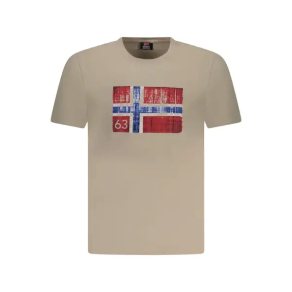 Scuola Nautica Italiana - Ανδρικό T-shirt Κοντομάνικο 846019-ROPE Μπεζ