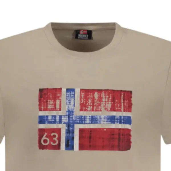 Scuola Nautica Italiana - Ανδρικό T-shirt Κοντομάνικο 846019-ROPE Μπεζ 846019-ROPE