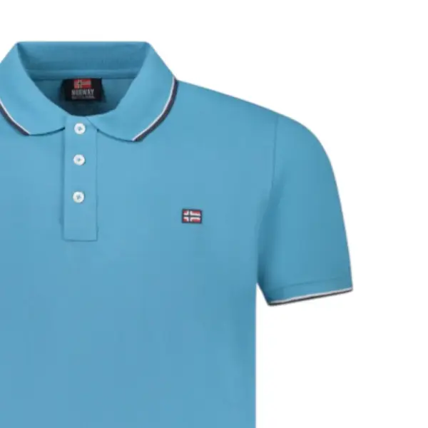 Scuola Nautica Italiana - Ανδρικό T-shirt Κοντομάνικο Polo 838862-MAUI Γαλάζιο 838862-MAUI