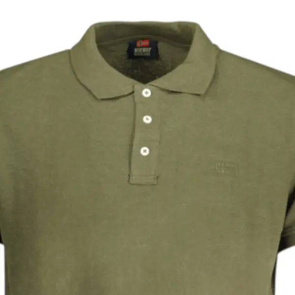 Scuola Nautica Italiana - Ανδρικό T-shirt Κοντομάνικο Polo 848864-MILITY Πράσινο Σκούρο 848864-MILITY