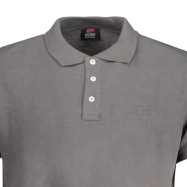 Scuola Nautica Italiana - Ανδρικό T-shirt Κοντομάνικο Polo 848864-REVEN Γκρι 848864-REVEN