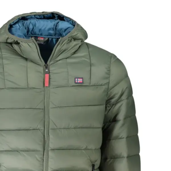 Scuola Nautica Italiana - Ανδρικό Χειμωνιάτικο Μπουφάν Puffer 849150-ARMY Πράσινο Σκούρο 849150-ARMY
