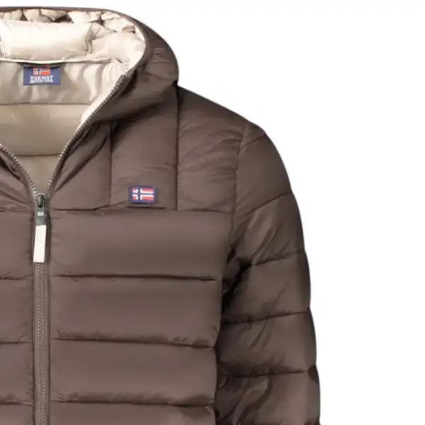 Scuola Nautica Italiana - Ανδρικό Χειμωνιάτικο Μπουφάν Puffer 849150-BROWN Καφέ 849150-BROWN