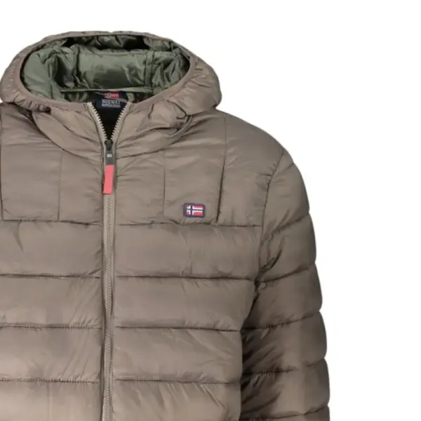 Scuola Nautica Italiana - Ανδρικό Χειμωνιάτικο Μπουφάν Puffer 849150-FALCON Καφέ Ανοιχτό 849150-FALCON