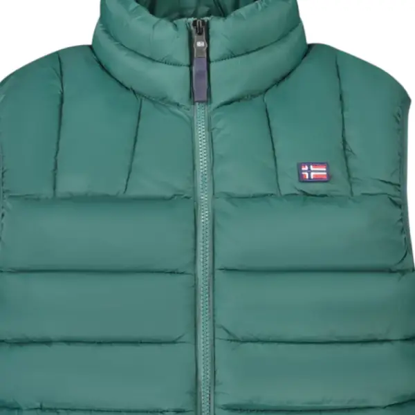Scuola Nautica Italiana - Ανδρικό Αμάνικο Μπουφάν Puffer 849148-ALPINE Πράσινο 849148-ALPINE