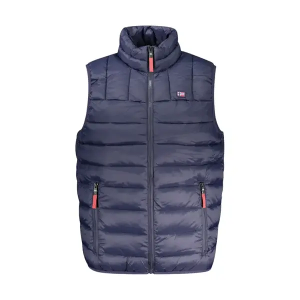 Scuola Nautica Italiana - Ανδρικό Αμάνικο Μπουφάν Puffer 849148-NAVY Μπλε Σκούρο