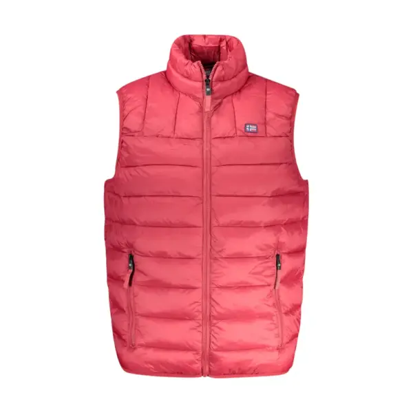 Scuola Nautica Italiana - Ανδρικό Αμάνικο Μπουφάν Puffer 849148-RED Κόκκινο