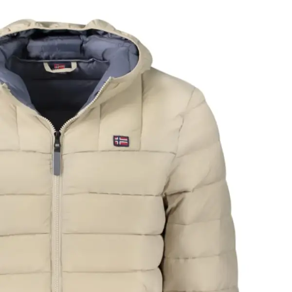 Scuola Nautica Italiana - Ανδρικό Χειμωνιάτικο Μπουφάν Puffer 849150-ROPE Μπεζ 849150-ROPE