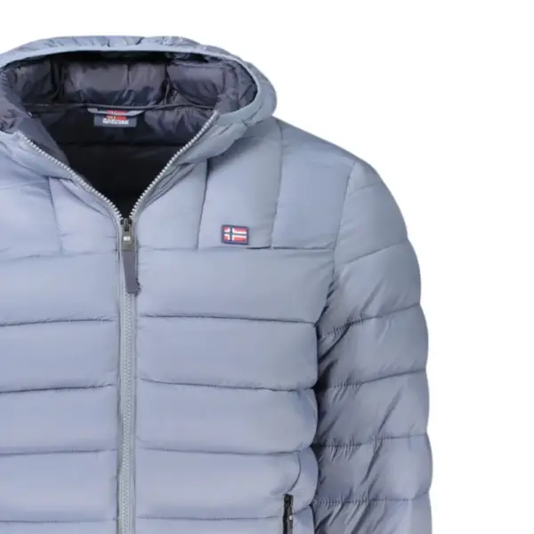 Scuola Nautica Italiana - Ανδρικό Χειμωνιάτικο Μπουφάν Puffer 849150-TYPHOO Γκρι Ανοιχτό 849150-TYPHOO
