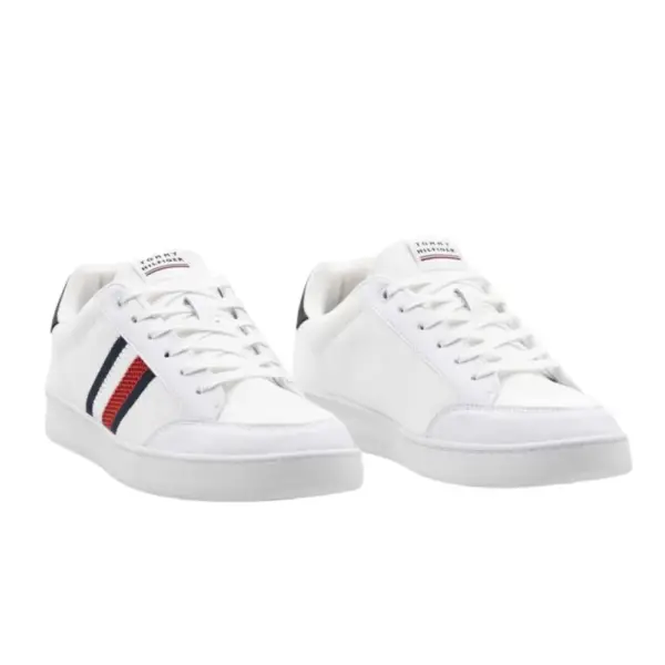 Tommy Hilfiger - Ανδρικά Sneakers Corporate Knit Rib FM0FM04038-YBR Λευκό FM0FM04038-YBR