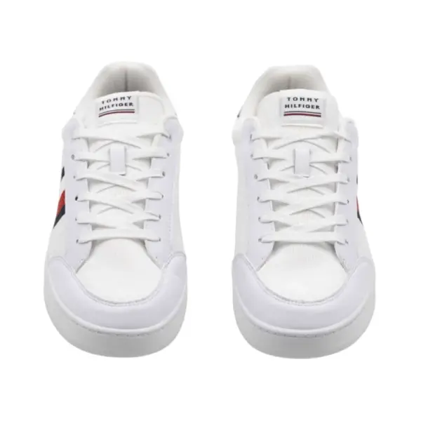 Tommy Hilfiger - Ανδρικά Sneakers Corporate Knit Rib FM0FM04038-YBR Λευκό FM0FM04038-YBR