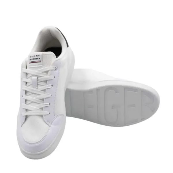 Tommy Hilfiger - Ανδρικά Sneakers Corporate Knit Rib FM0FM04038-YBR Λευκό FM0FM04038-YBR