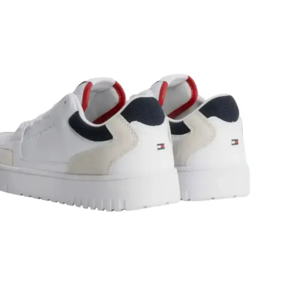 Tommy Hilfiger - Ανδρικά Sneakers TH Basket Core RWB FM0FM04730-YBS Λευκό FM0FM04730-YBS