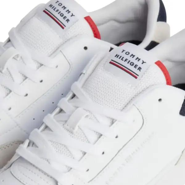 Tommy Hilfiger - Ανδρικά Sneakers TH Basket Core RWB FM0FM04730-YBS Λευκό FM0FM04730-YBS
