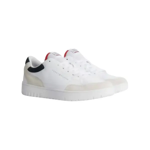 Tommy Hilfiger - Ανδρικά Sneakers TH Basket Core RWB FM0FM04730-YBS Λευκό FM0FM04730-YBS